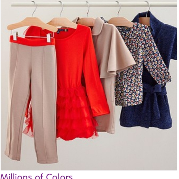 Millions of Colors Camel Pant w/ Orange Contrast Waistband - Picture 1 of 5